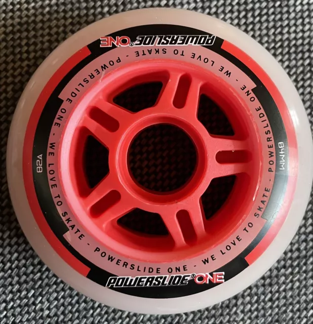 Powerslide Wheels Rollen Set  84/82A   8 Rollen, 16 Abec 5 Lager, 8 Spacer. Neu