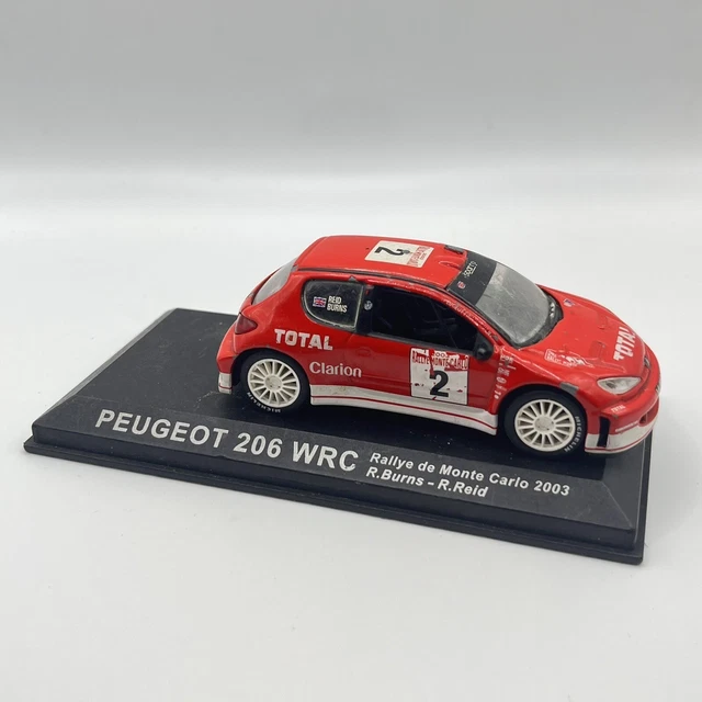 Miniature 1/43 Peugeot 206 WRC #99 - Voiture Présentation 1998 - Skid SKM99001 Argenté