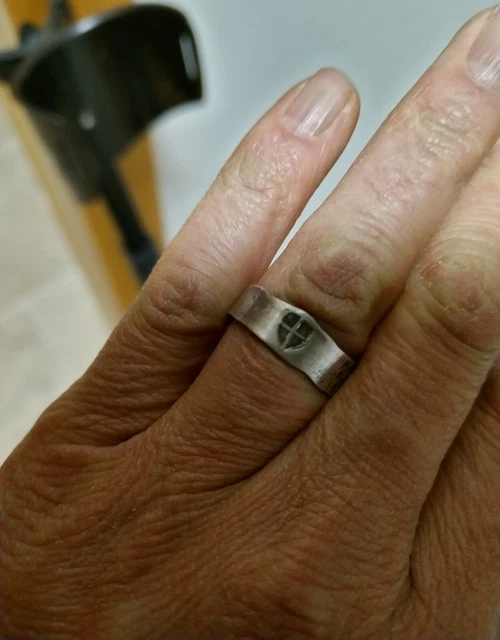 bague médiévale argent croix de savoie