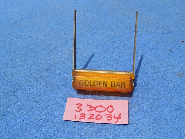 Wurlitzer 3300 3310 Top Tunes GOLDEN BAR button # 132034