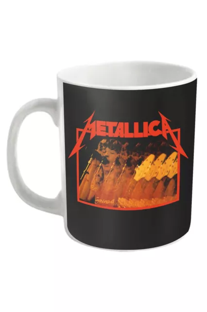 Metallica Kaffeetasse Whiplash Band Logo Nue offiziell Weiß Boxed One Size