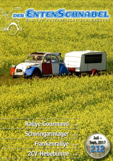 Fanmagazin DER ENTENSCHNABEL Nr. 212, Alles über Citroen 2CV, Dyane, Ami, Mehari