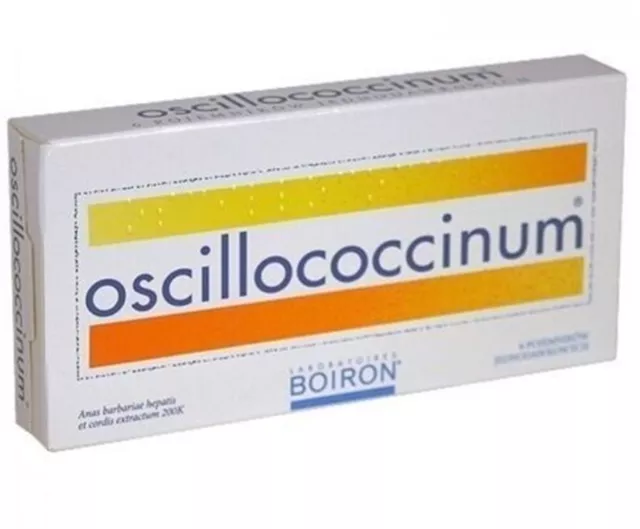 3 PACK OSCILLOCOCCINUM BOIRON HOMEOPATHY - 3 x 6 Dose 3