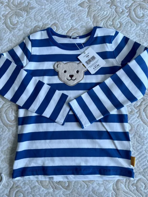 Steiff Langarmshirt Kinder Jungen  Bär Gr. 104 Neu