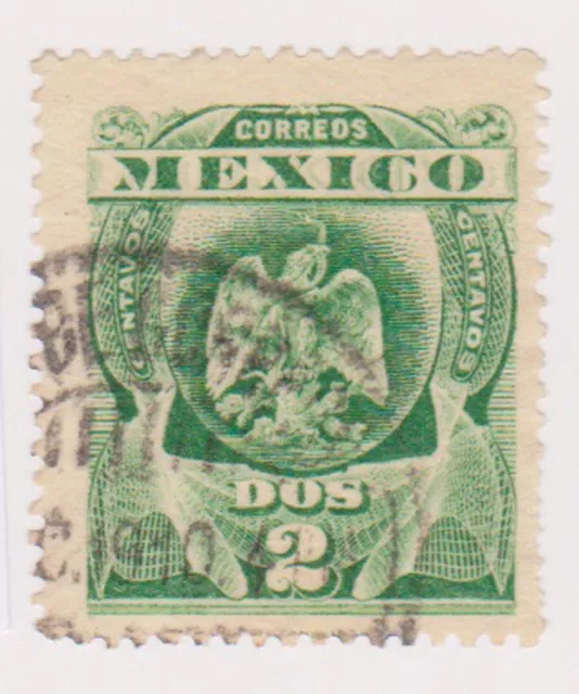 (MCO-123) 1910 Mexico 2c green (B)