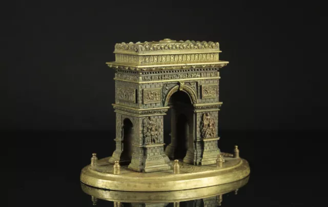 Grand Tour Modell Arc de Triomphe 1860 Bronze Souvenir Paris Modell Klassizismus