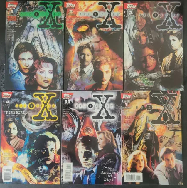 The X-Files Set Of 8 Issues (1995) Topps Comics First Collectors Edition #1!