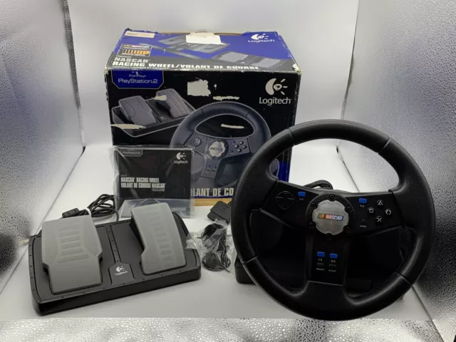 Volante Logitech Nascar Racing Wheel Ps2 Usado Sem Pedal - Escorrega o Preço