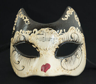 Mask Cat Heart from Venice Black for Child Carnival Fancy Dress 673 v51
