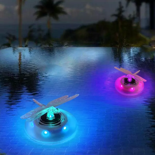 Solar RGB LED Swimming Pool Underwater Floating Lamp Garden Water Light (B)