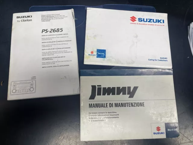 Manuale Uso E Manutenzione Suzuki Jimny + Custodia Di Pelle Originale