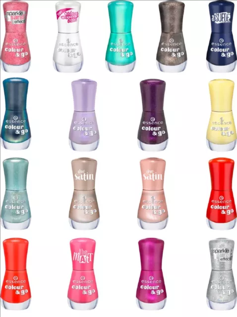 VERNIS A ONGLES 19 TEINTES COULEURS AU CHOIX (181 à 199) 8ml COLOUR GO - ESSENCE