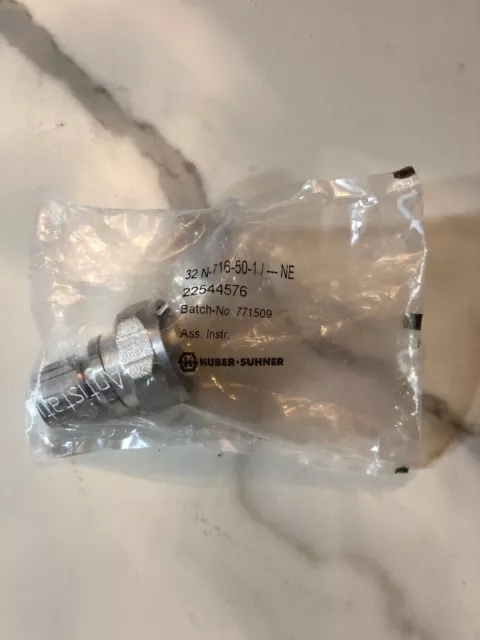 NEW Huber Suhner 32 N-716-50-1/ - NE Antenna Adapter- New In Package