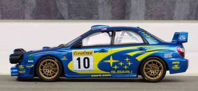 1/18 Subaru impreza WRC night Monte Carlo 2002 Otto Ottomobile Makinen