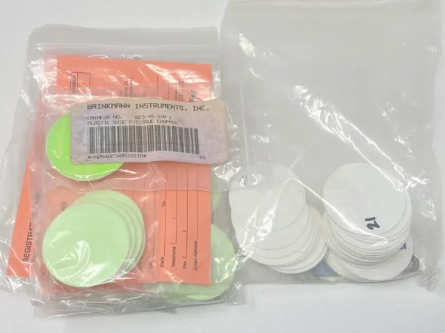 Lot of Brinkmann Tissue Chopper - Vibratome Plastic Discs, P/N: 023-49-310-1