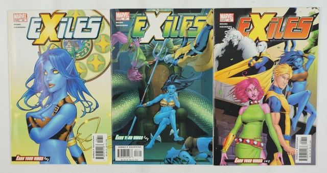 Exiles: Earn Your Wings #1-3 VF/NM complete story Marvel Namore Blink 46 47 48