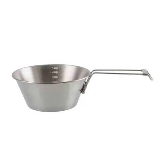 Geschirrschüssel mit Aufbewahrungstasche 1 Stck. 304 Edelstahl 550ml tragbar