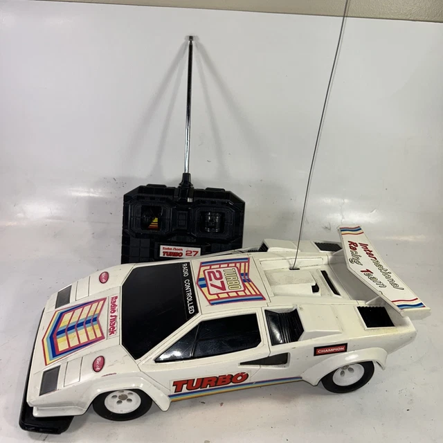 RADIO CONTROLLED TURBO Countach Vintage Radio Shack RC Car