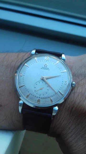 Montre Junghans Automatique Homme Cal 653 Des Années 1972-1975 - Boîtier Acier, Cadran Blanc, Bracelet Cuir Noir