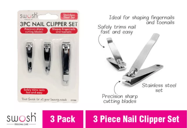 3pc Nail Clipper Set