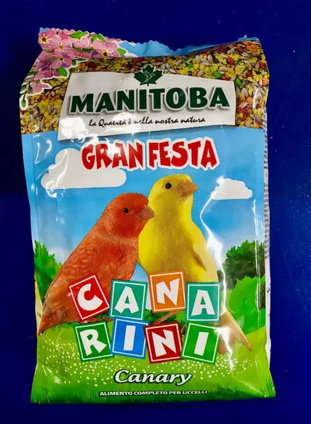 MANGIME PER CANARINI PASTONCINO 500 gr. GRAN FESTA MANITOBA