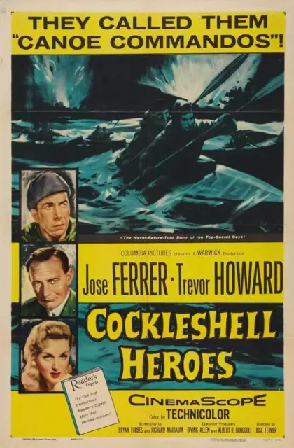 THE COCKLESHELL HEROES Movie POSTER 27x40