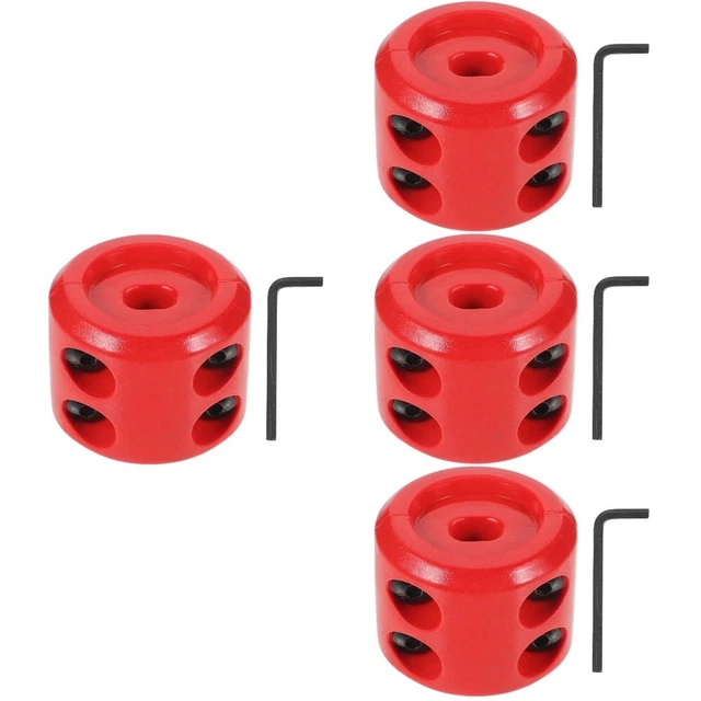 4 Sets Bouchon De Crochet Protecteur De Cordon Bouchon De Caoutchouc