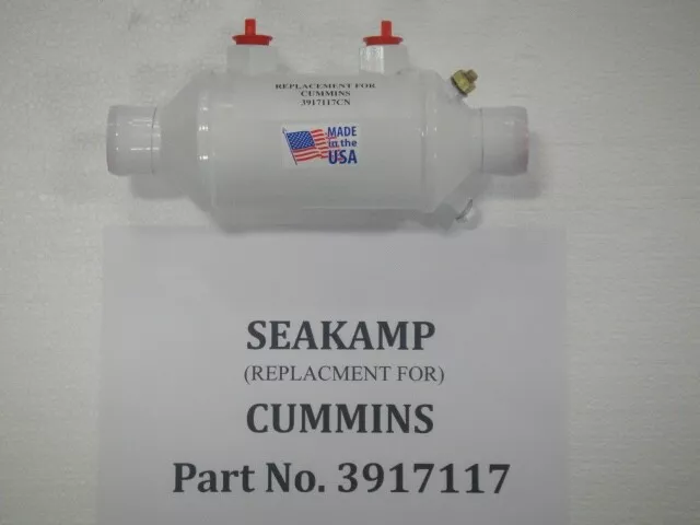 NEW Seakamp Cummins 3917117 Marine Transmission Oil Cooler Diesel Copper-Nickel