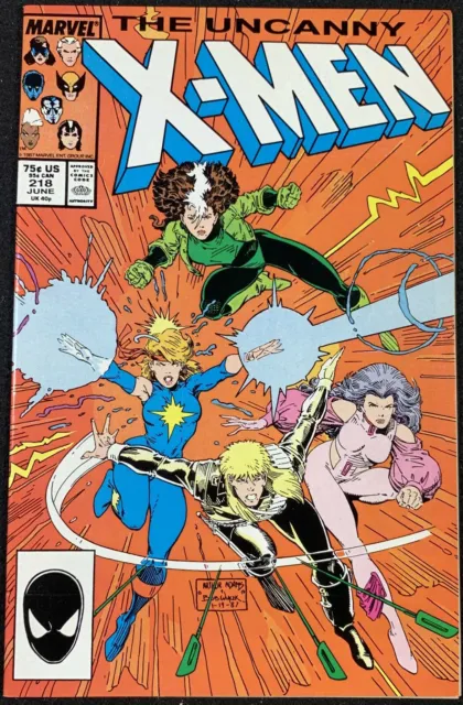 X-Men (1963) #218 NM (9.4) Arthur Adams cover