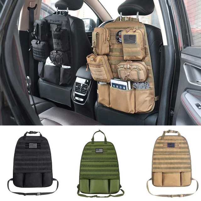 Veicolo tattico pannello MOLLE copertura sedile posteriore protettore organizer borsa L7G3 A3Y0