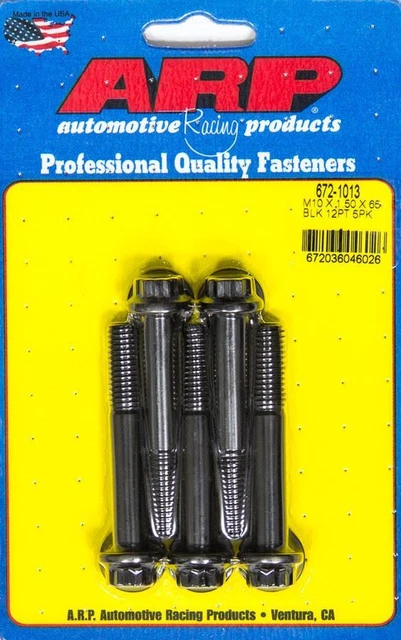 Arp Bolt Kit - 12pt. (5) 10mm x 1.5 x 65mm 672-1013