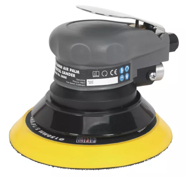 Sealey Air Palm Orbital Sander �150mm SA08