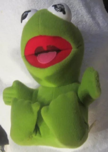 1987 Baby Kermit Plush Jim Henson Muppet Babies Stuffed Animal Toy  Frog VTG