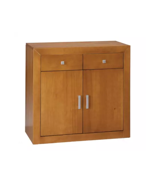 DGR-IMPORT, Aparador 2 puertas en madera maciza 85 cm(alto)91 cm(ancho)42 cm(lar