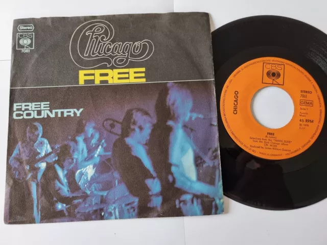 Chicago - Free/ Free country 7'' Vinyl Germany