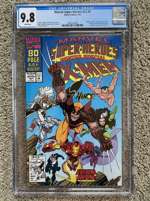 Marvel Super-Heroes V2 #8 Winter Special Cgc 9.8 Nm Wp 1St Squirrel Girl 1992
