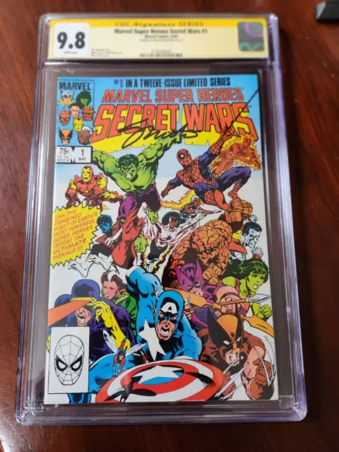 Secret Wars #1 CGC 9.8 SS 9. 8 Signed by Jim Shooter Marvel Movie Coming