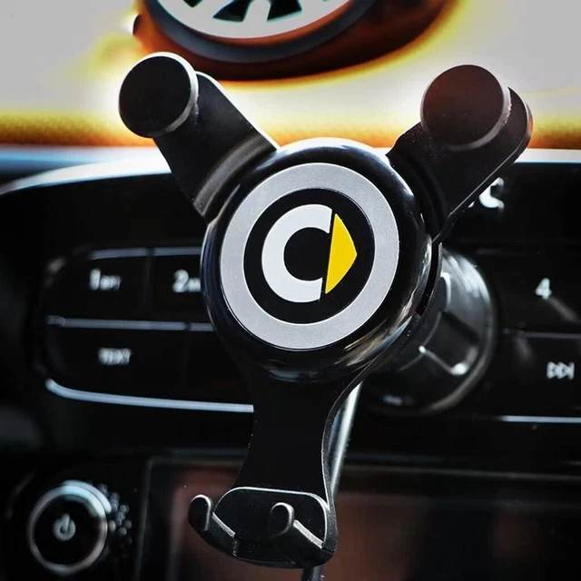 Support Téléphone Voiture Pour Smart Fortwo 453 (2015-2019) – Fixation Grille Aération, Rotation 360°, Libération Rapide - 4