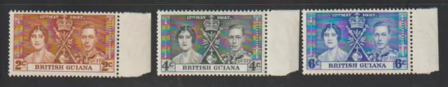 British Guiana Stamps 1937 Kgvi Coronation Marginal Mnh - Kgvic-43