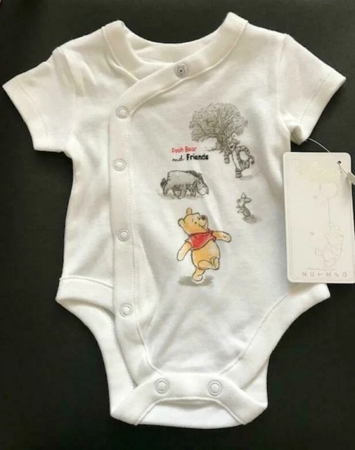 Disney Winnie The Pooh Baby Boy Girl Unisex Bodysuit Tiny N'B 0/1 3/6 Months