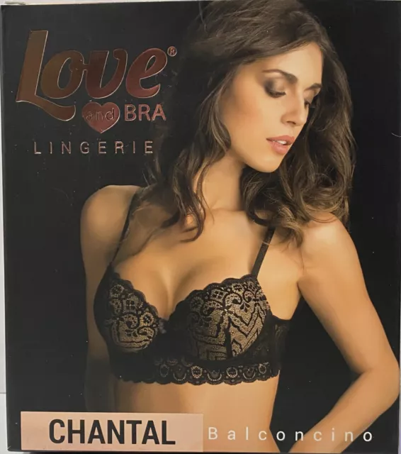 Reggiseno Balconcino Pizzo Imbottito Con Ferretto Love And Bra Art. Chantal