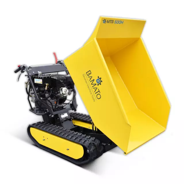 BAMATO Mini Raupendumper MTR-500H mit Kippdydraulik Motorschubkarre Dumper