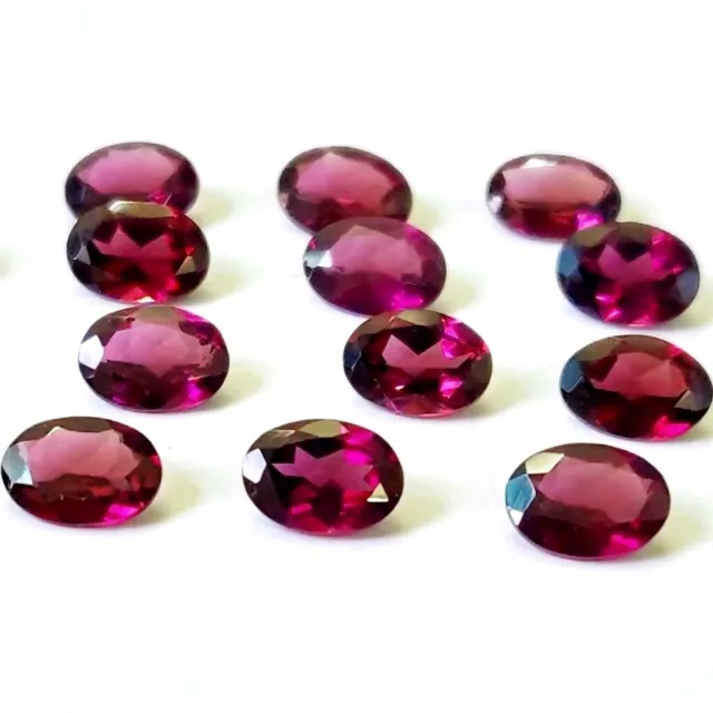 Wholesale Lot 5x3mm Oval Facet Natural Rhodolite Garnet Loose Calibrated Gems