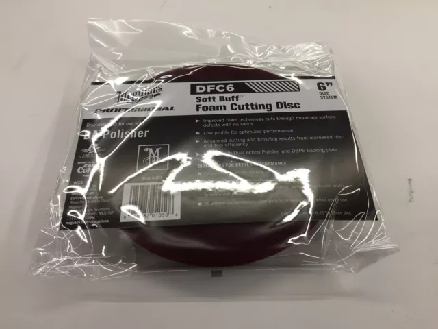 MEGUIARS DFC6 SOFT BUFF 6 inch FOAM CUTTING PAD NEW IN STOCK 3