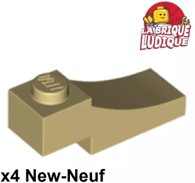 Lego 4x Brique Brick Arche Arch bec 1x3 inverted inversé 70681 beige/tan NEUF