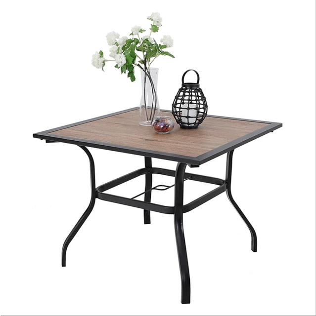 DBOO Sonnenschirm-Tisch Einsatz Set (2 Stück) – Für Terrassentisch Mit 5 Cm Loch, Schwarz, Mit Kappe