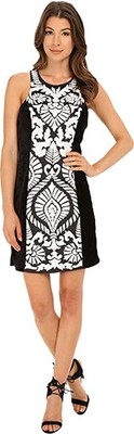 KAS New York Women's Ryanne Dress Black/White Dress, Size: Large