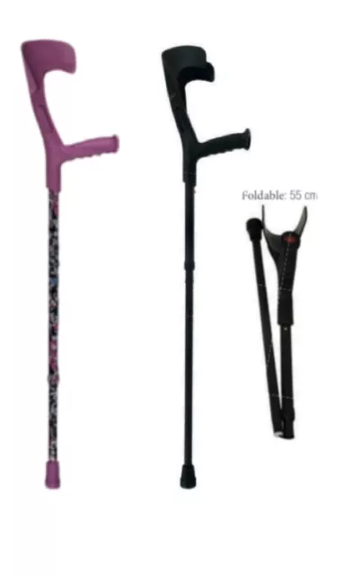 Stylish Purple Funkrutch - Foldable & Reliable Crutches for Mobility