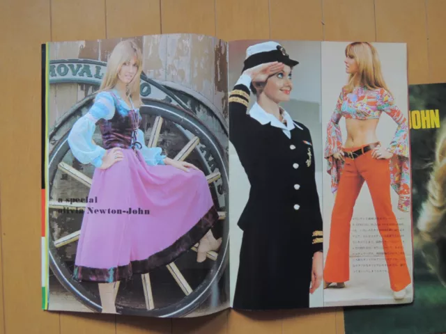 Olivia Newton John Music Magazine Young Rock Japan With Poster 1977