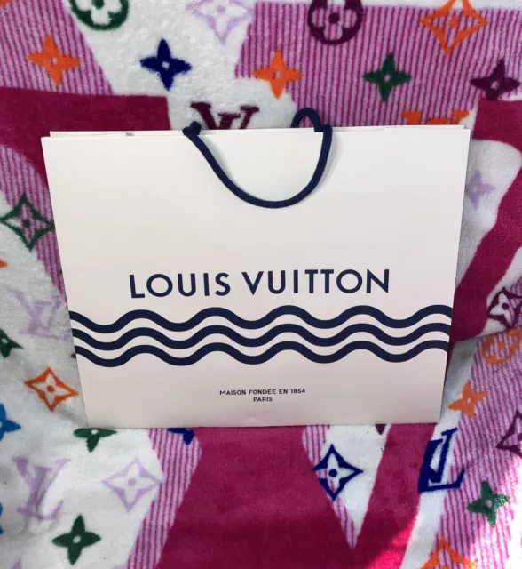 Louis Vuitton, Party Supplies, Authentic Louis Vuitton Lv Orange Paper  Shopping Gift Bag 6 1325 625